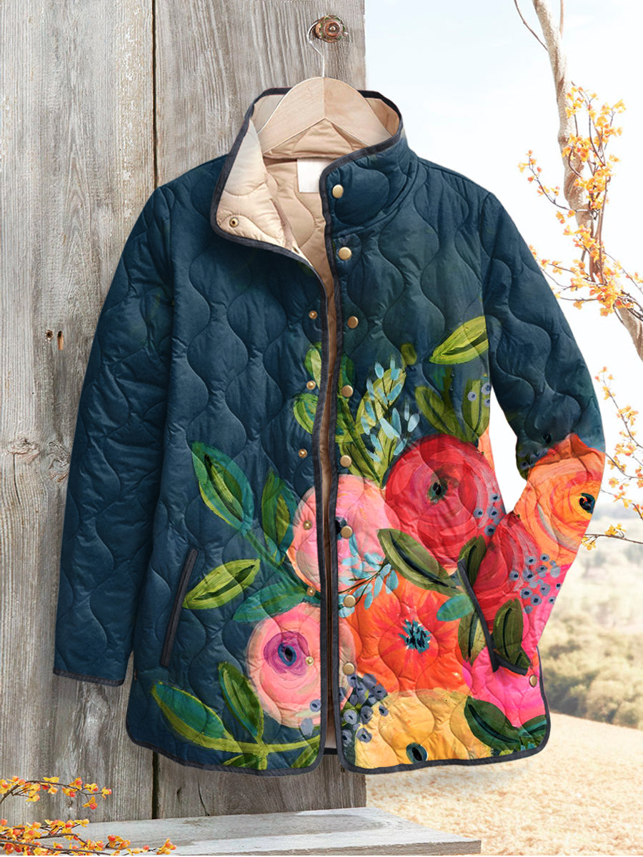 Frances | Giacca trapuntata a fiori country