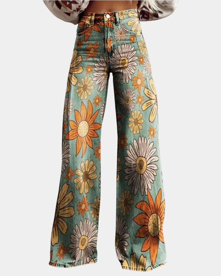 Lya | Pantaloni palazzo a fiori