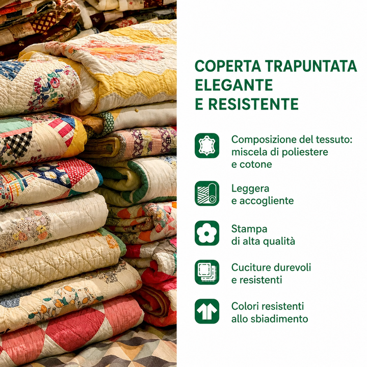 Coperta Trapuntata Elefante al Chiar di Luna NCU0DK660