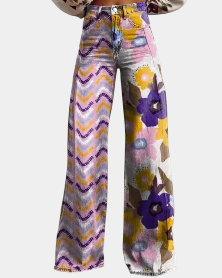 Isadora | Pantaloni Boho a fiori