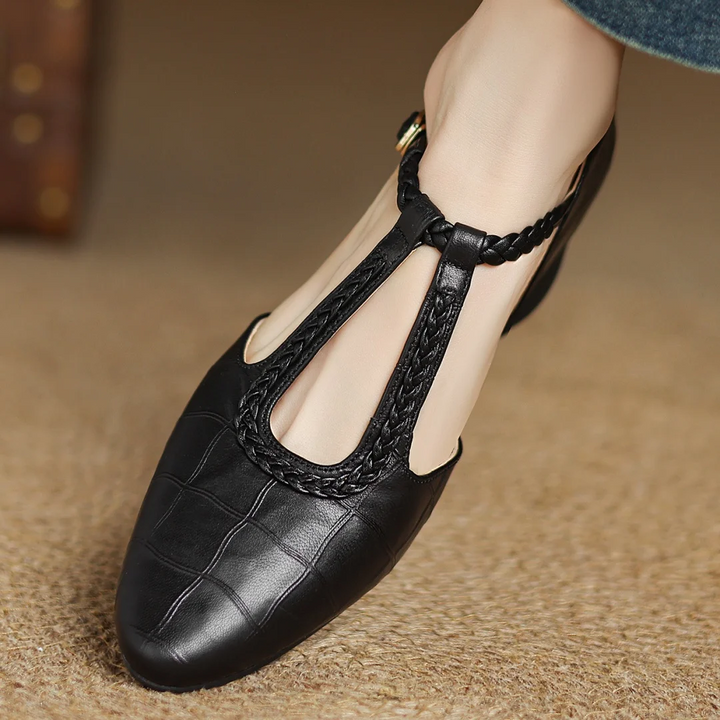 DORA | Ballerine con cinturino e punta a contrasto Charlotte da donna