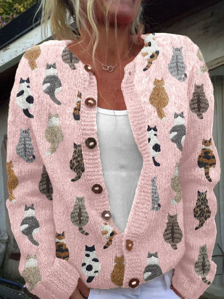 Moxley | Cardigan vintage a motivo floreale