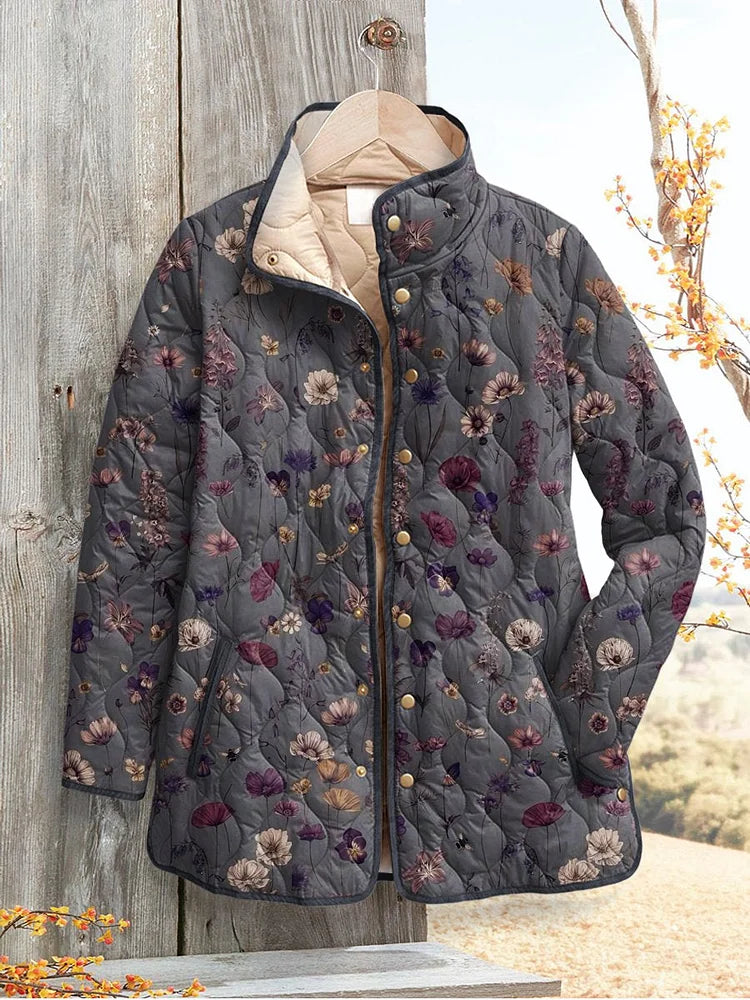 Evelyn | Giacca trapuntata a fiori vintage