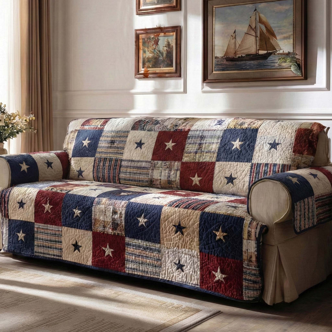 Copridivano trapuntato in stile americano NCU0VT373