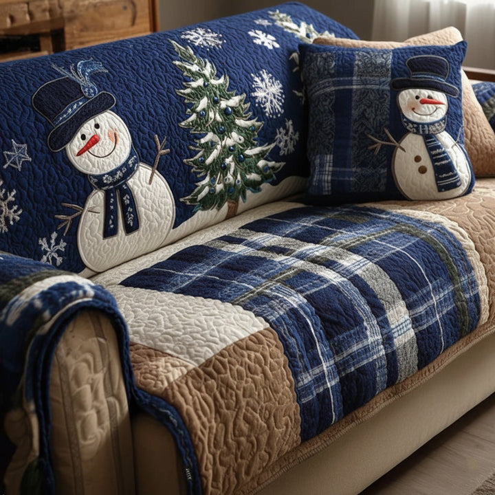 Copridivano trapuntato blu festivo NCU0PT10338