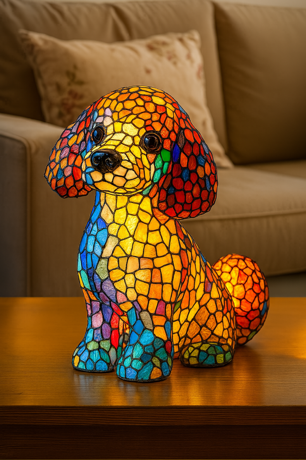 Cane a mosaico