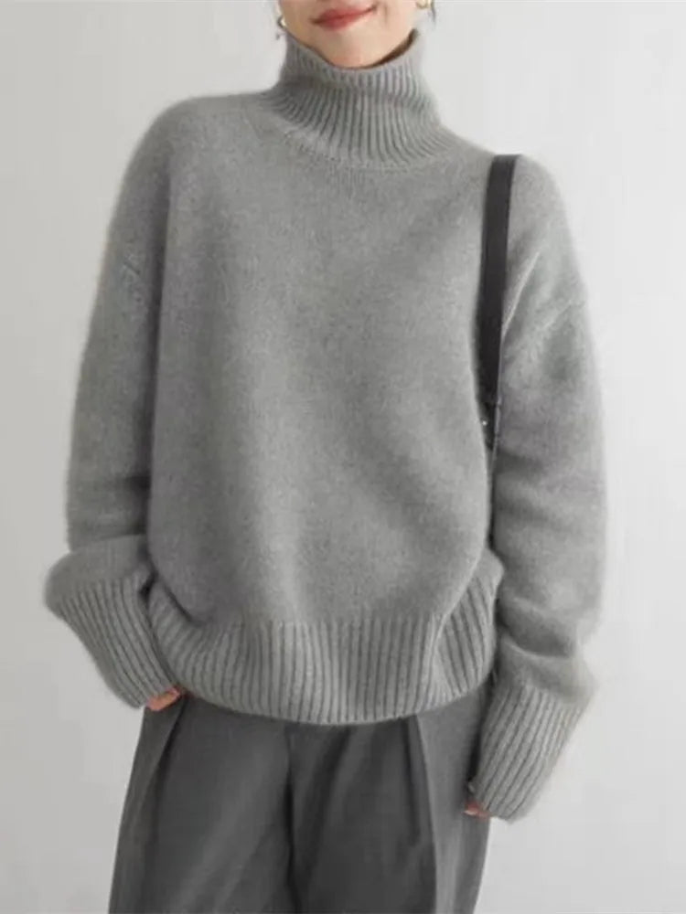 Linnea | Maglia in cashmere a collo alto