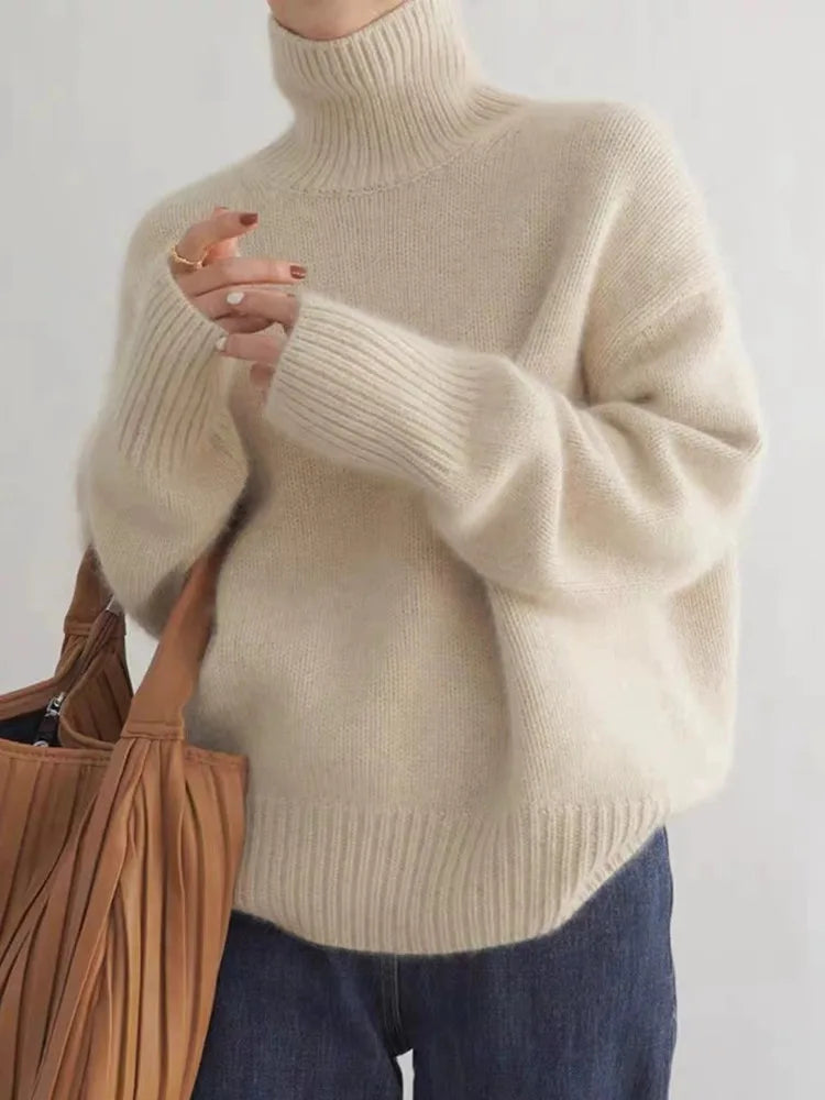 Linnea | Maglia in cashmere a collo alto