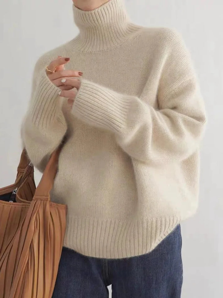 Linnea | Maglia in cashmere a collo alto