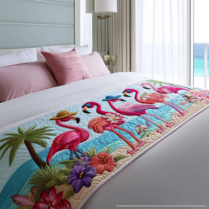 Runner da letto trapuntato Flamingo Bay NCU0PT8491