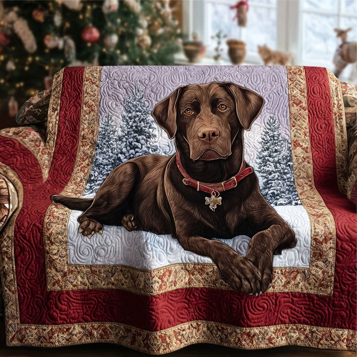 Copridivano trapuntato con Labrador Retriever NCU0VT339