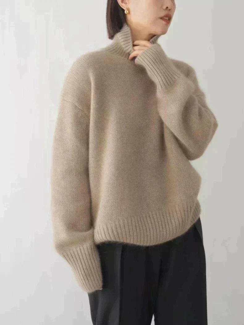 Linnea | Maglia in cashmere a collo alto