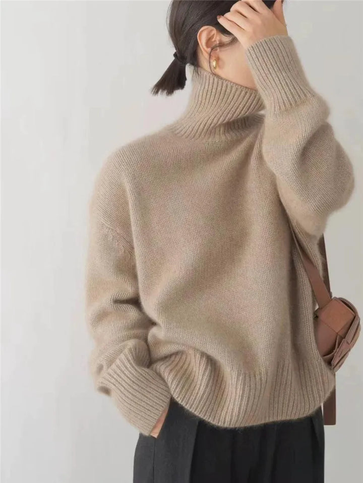 Linnea | Maglia in cashmere a collo alto