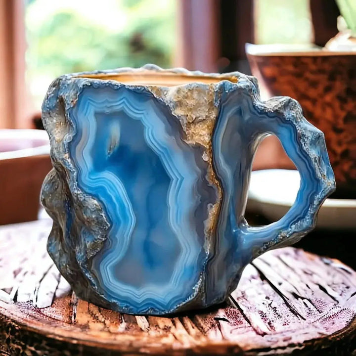Tazza in cristallo minerale