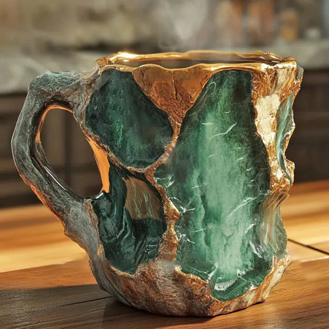 Tazza in cristallo minerale