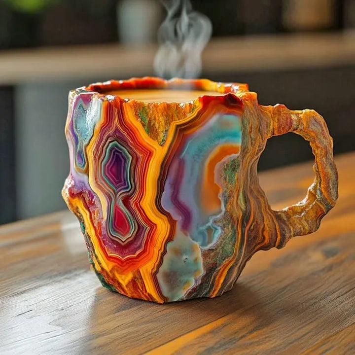 Tazza in cristallo minerale