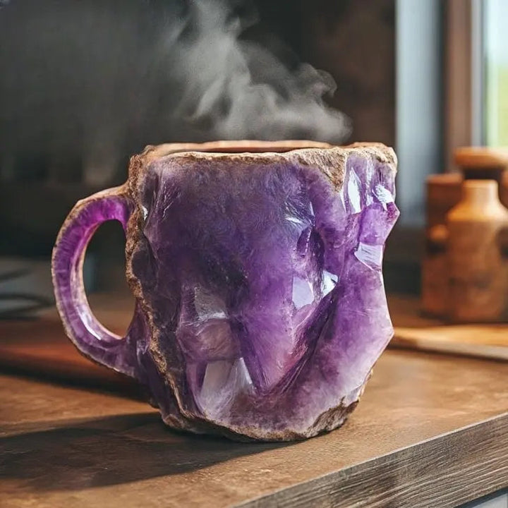 Tazza in cristallo minerale
