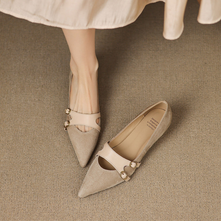 DORA | Ballerine a Punta con Doppia Fibbia Martine da Donna