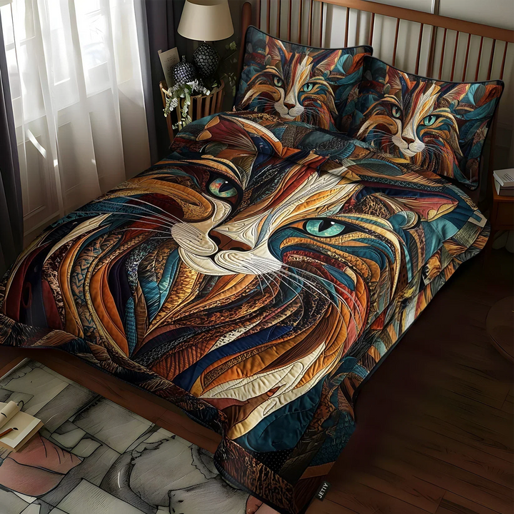 Coperta trapuntata per letto, 3 pezzi - Dolce Dondolio