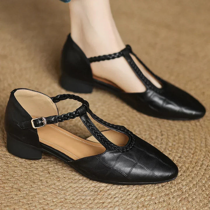 DORA | Ballerine con cinturino e punta a contrasto Charlotte da donna