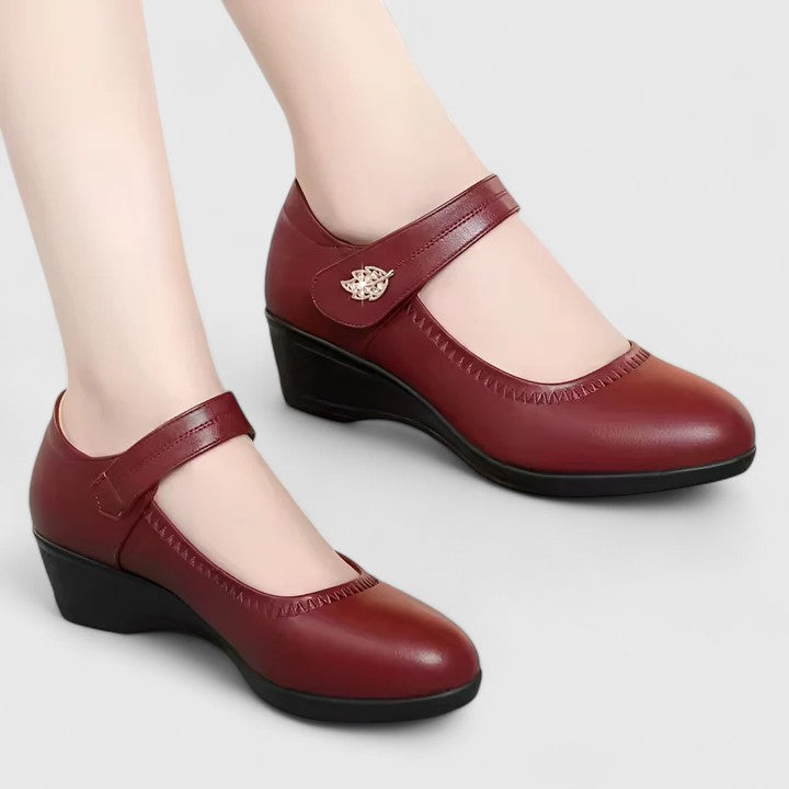DORA | Scarpe da donna con tacco basso e chiusura a strappo Elise