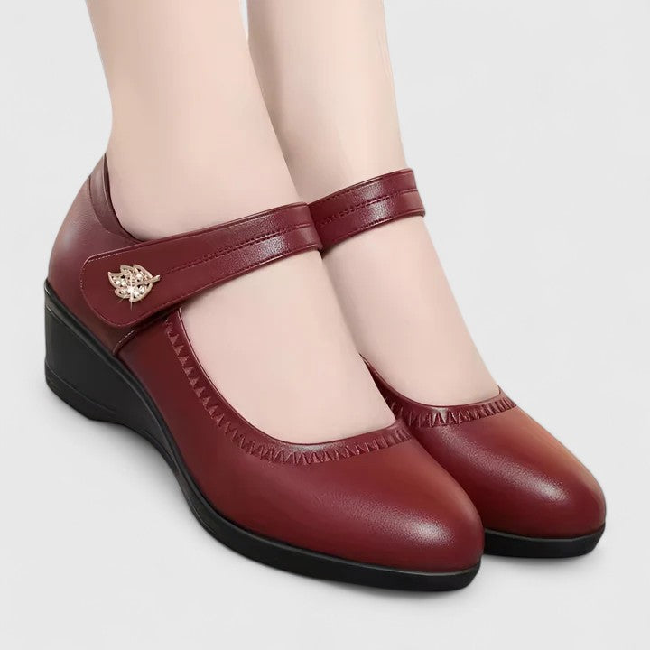 DORA | Scarpe da donna con tacco basso e chiusura a strappo Elise