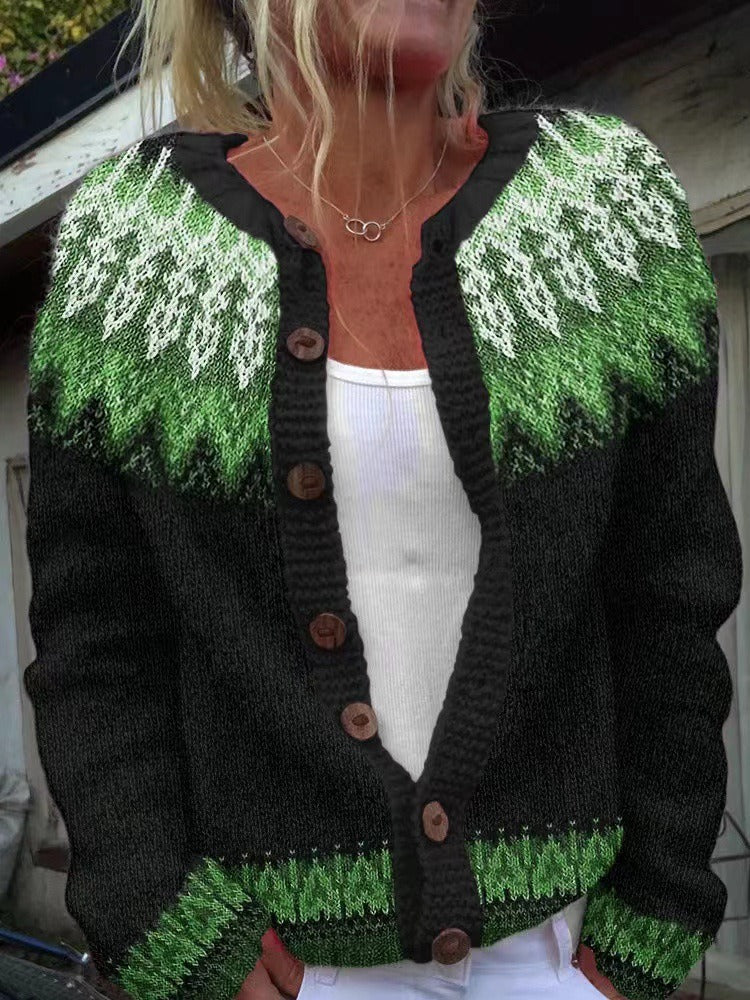 Riikka | Cardigan verde