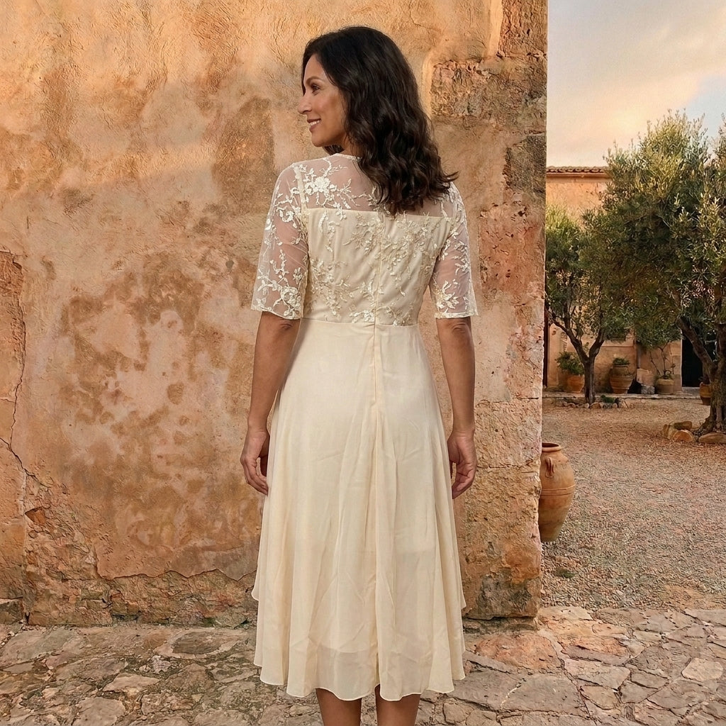 LOLA CASTELL | ABITO ELEGANTE IN GEORGETTE