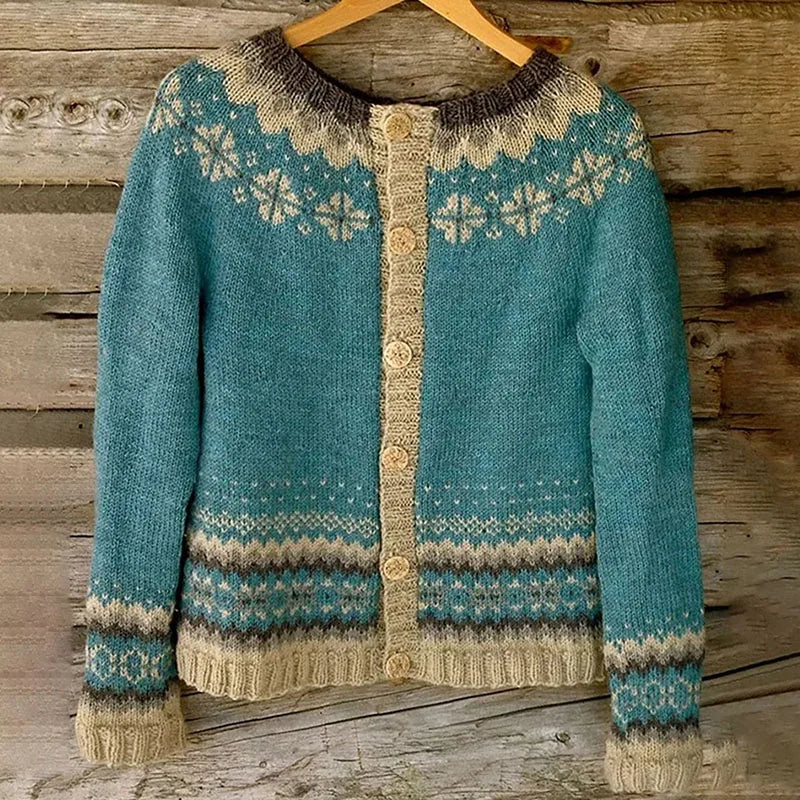 Saara | Cardigan turchese