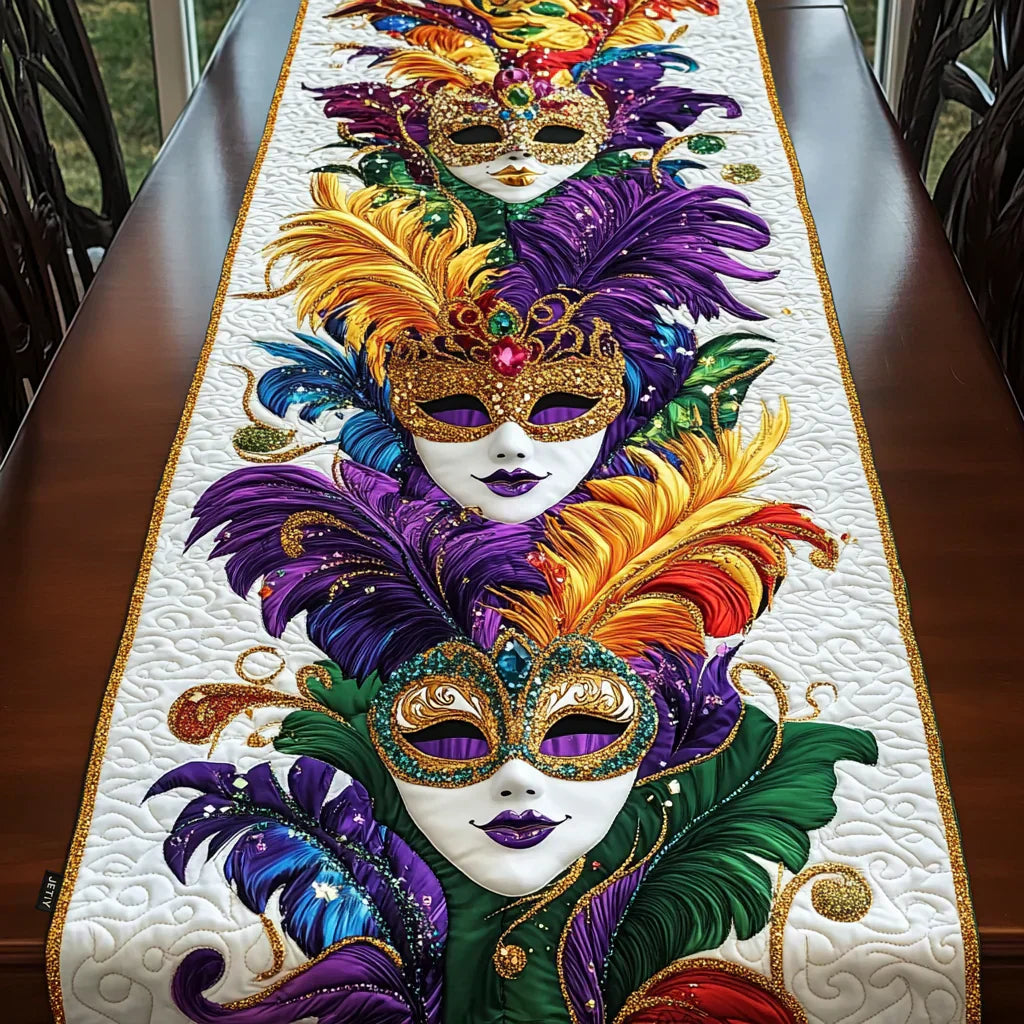 Runner da Tavola Trapuntato – Maschera di Carnevale