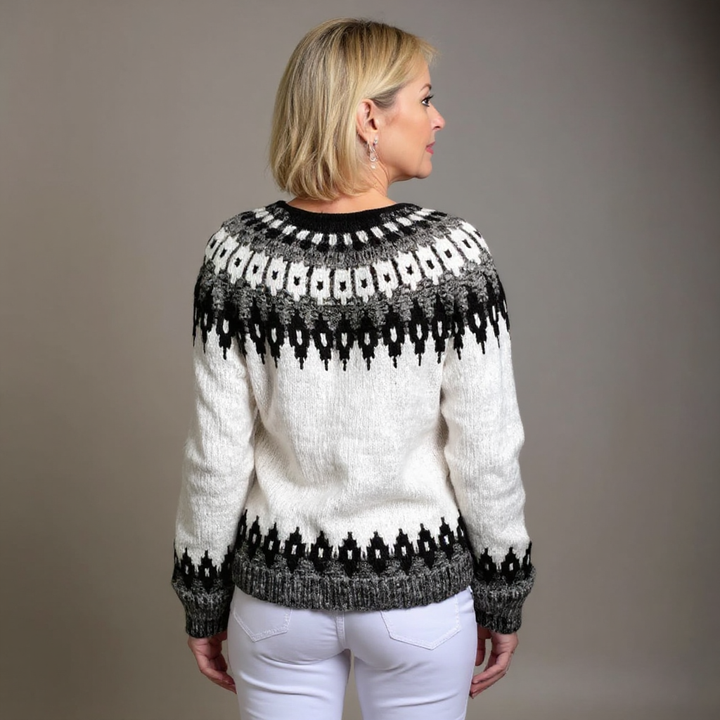 Eevi | Cardigan bianco e nero