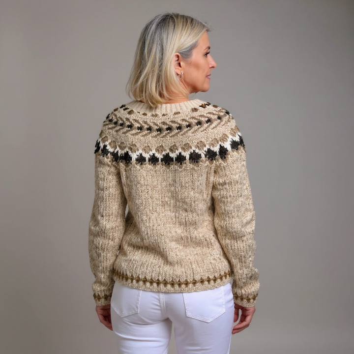 Tuulia | Cardigan color crema