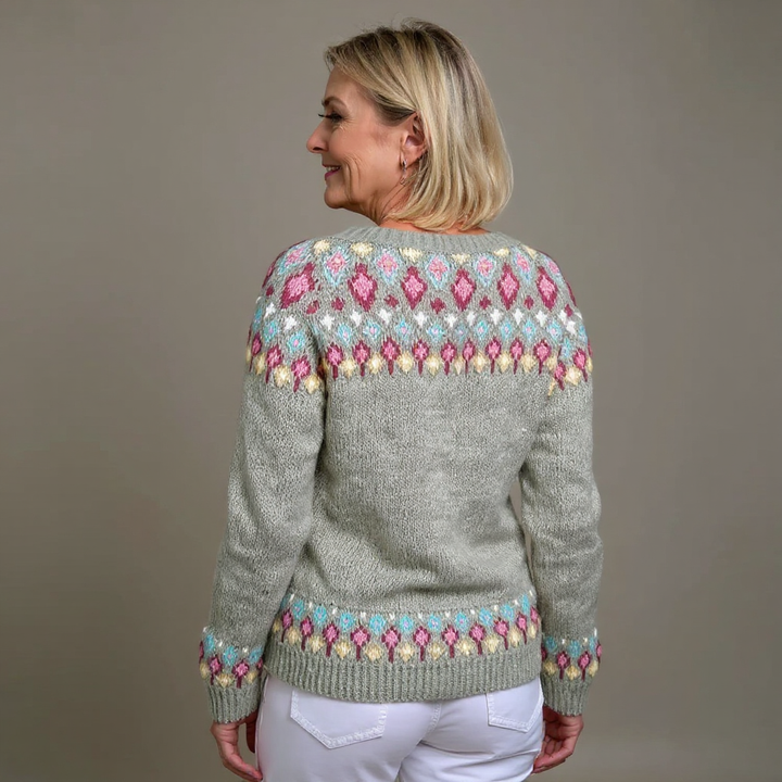 Hellevi | Cardigan in maglia a fiori