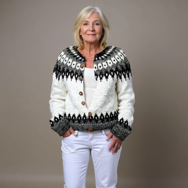 Eevi | Cardigan bianco e nero