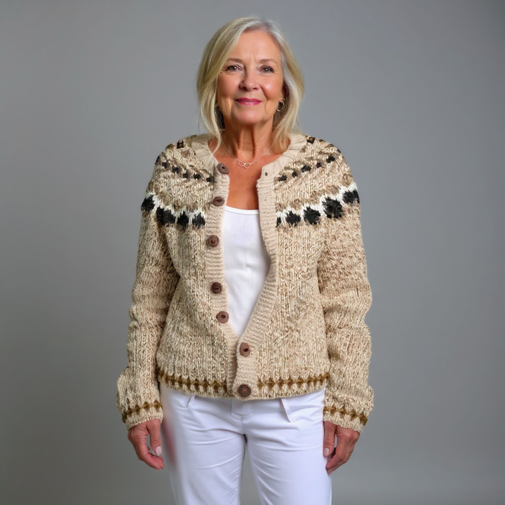 Tuulia | Cardigan color crema
