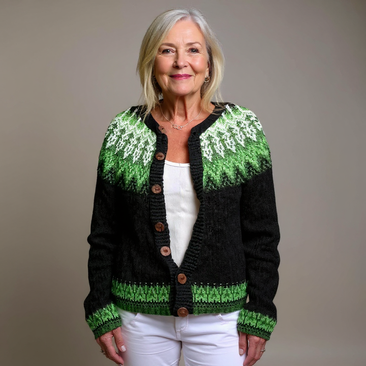Riikka | Cardigan verde
