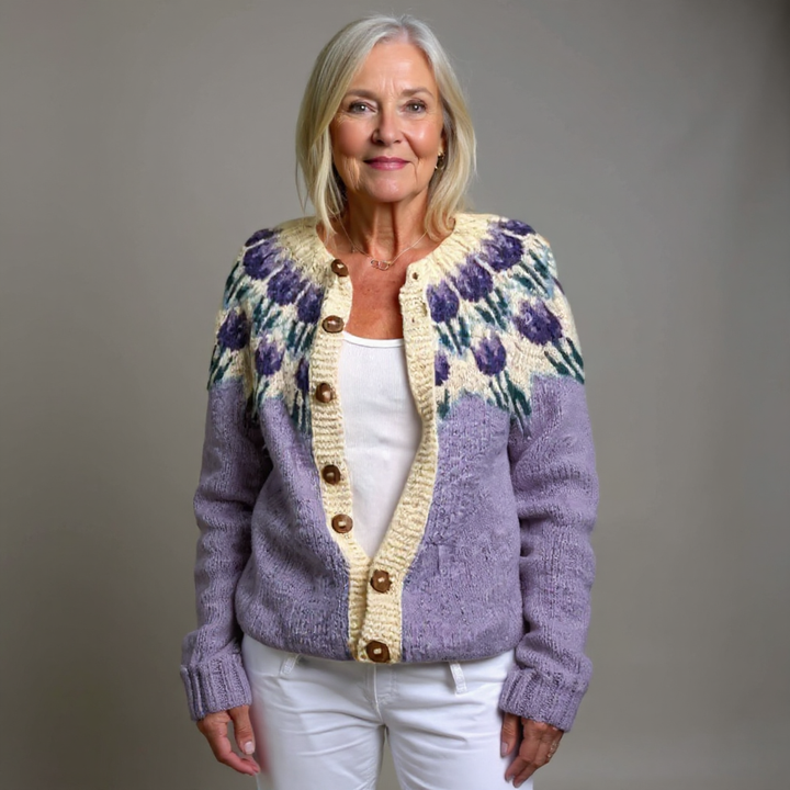 Seija | Cardigan con bottoni in legno
