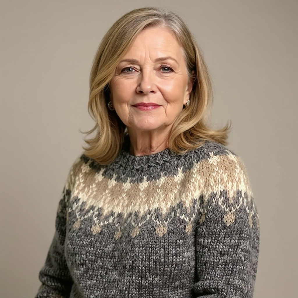 Jenni | Maglione in maglia grigio