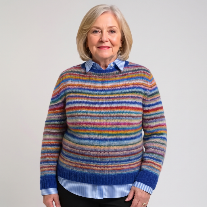 Netta | Maglia a righe arcobaleno