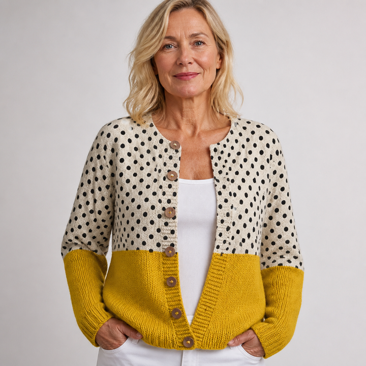 Junella | Cardigan vintage con motivo floreale