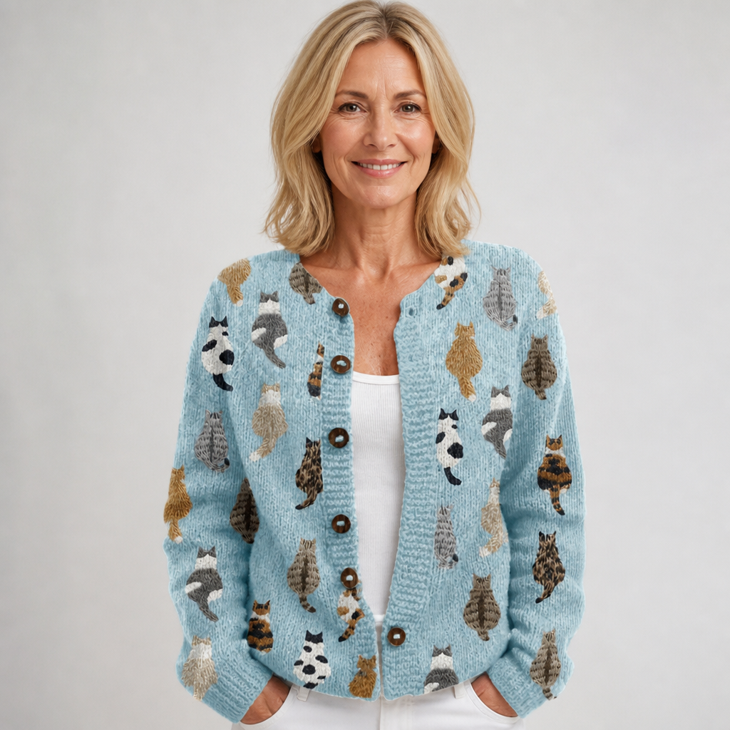 Moxley | Cardigan vintage a motivo floreale