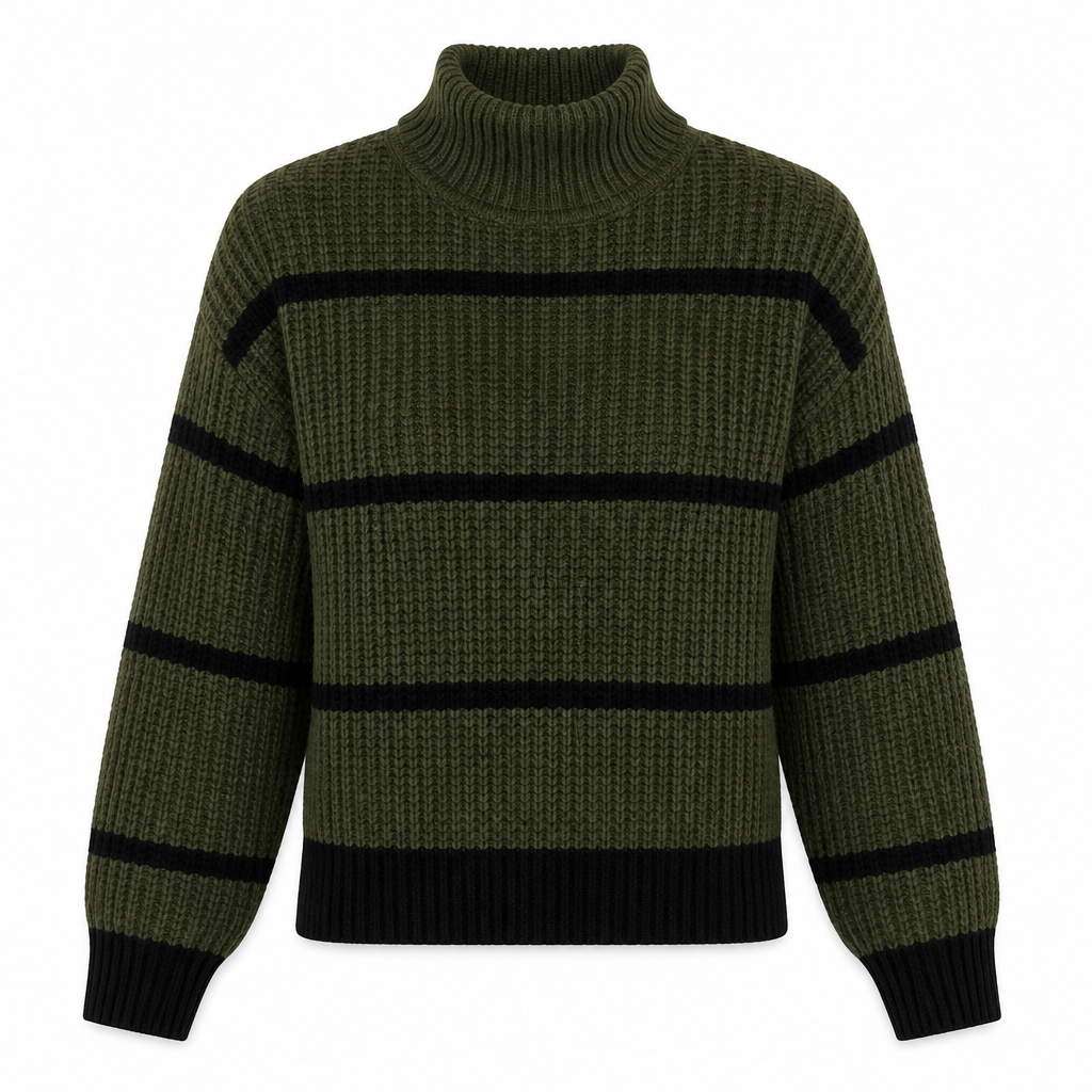 Devina | Maglia a collo alto a righe