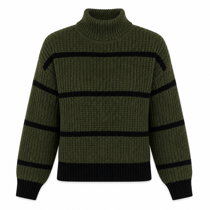 Devina | Maglia a collo alto a righe