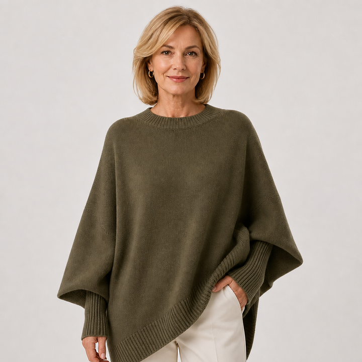 Livia | Poncho in maglia morbida