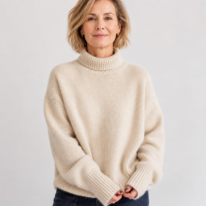 Linnea | Maglia in cashmere a collo alto