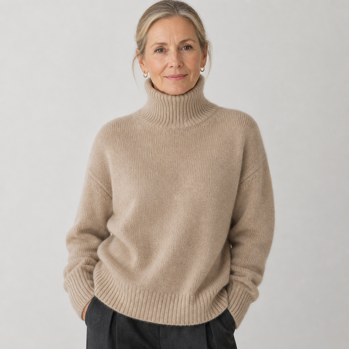 Linnea | Maglia in cashmere a collo alto