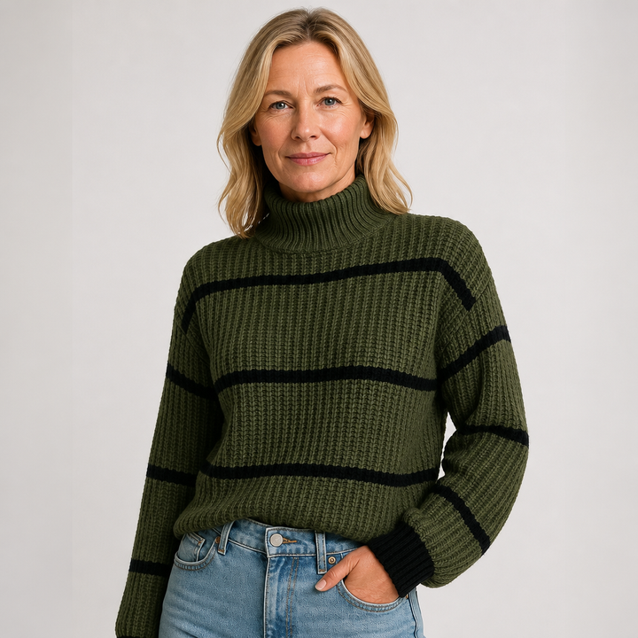 Devina | Maglia a collo alto a righe