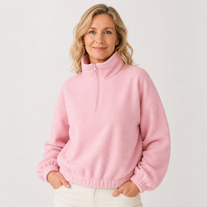 Nella | Maglione a collo alto con zip