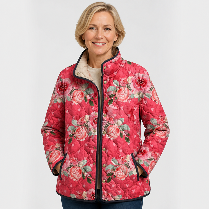 Catherine | Giacca trapuntata floreale