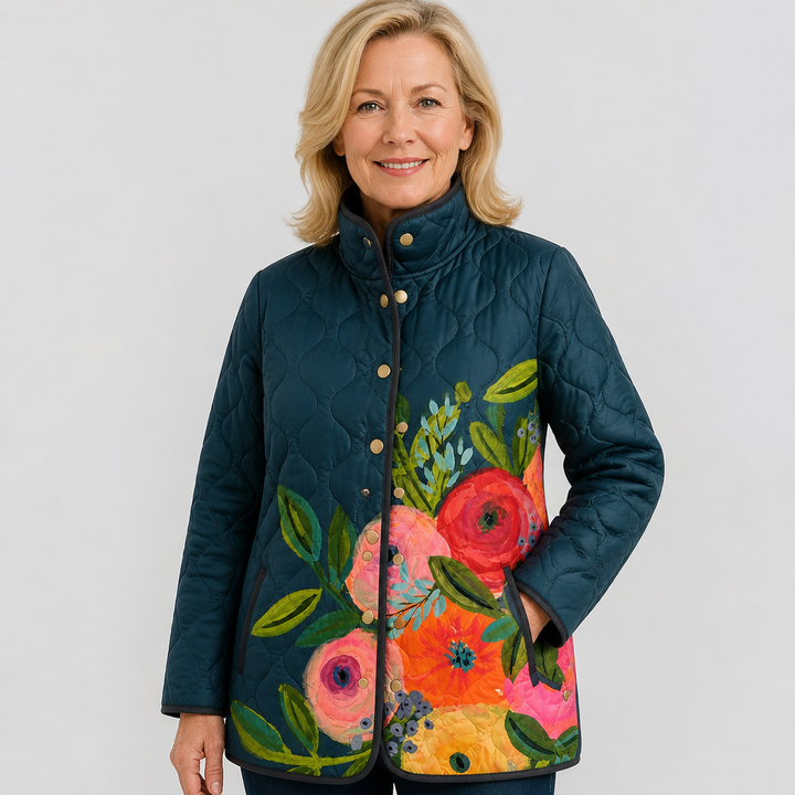 Frances | Giacca trapuntata a fiori country